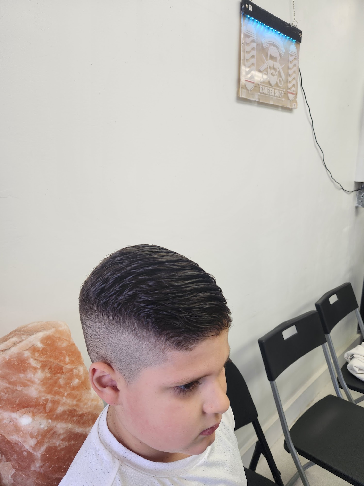 Kids fade haircut at Kamal Barber Shop